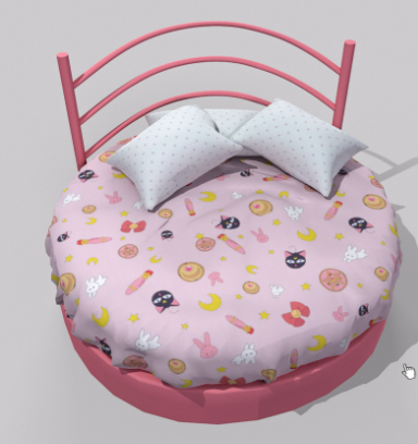 sims 4 round bed cc