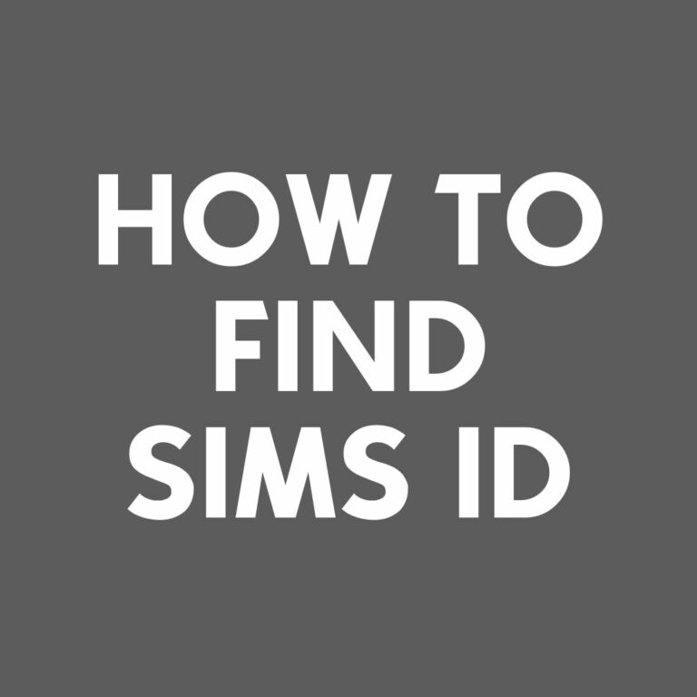 How to Find Sims ID QUICKLY