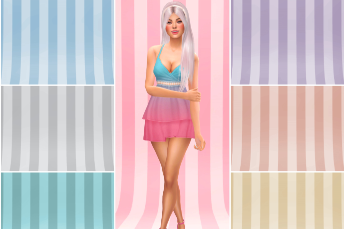 Sims 4 CAS backgrounds striped