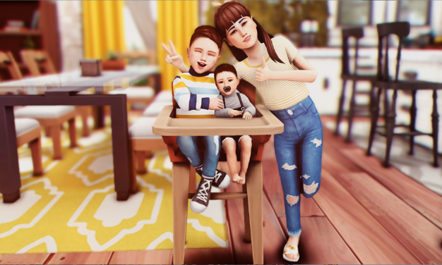 sims 4 toddler pose high chair