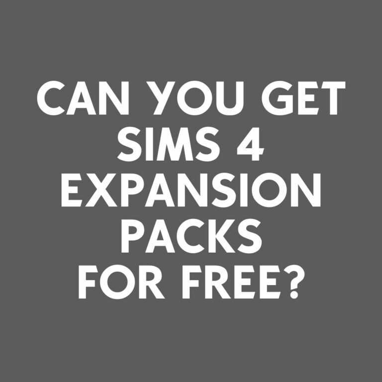 Can You Get Sims 4 Expansion Packs for Free?