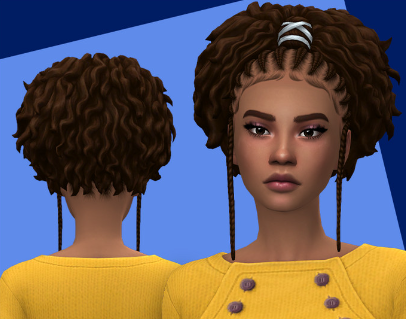 Sims 4 black girl hair CC